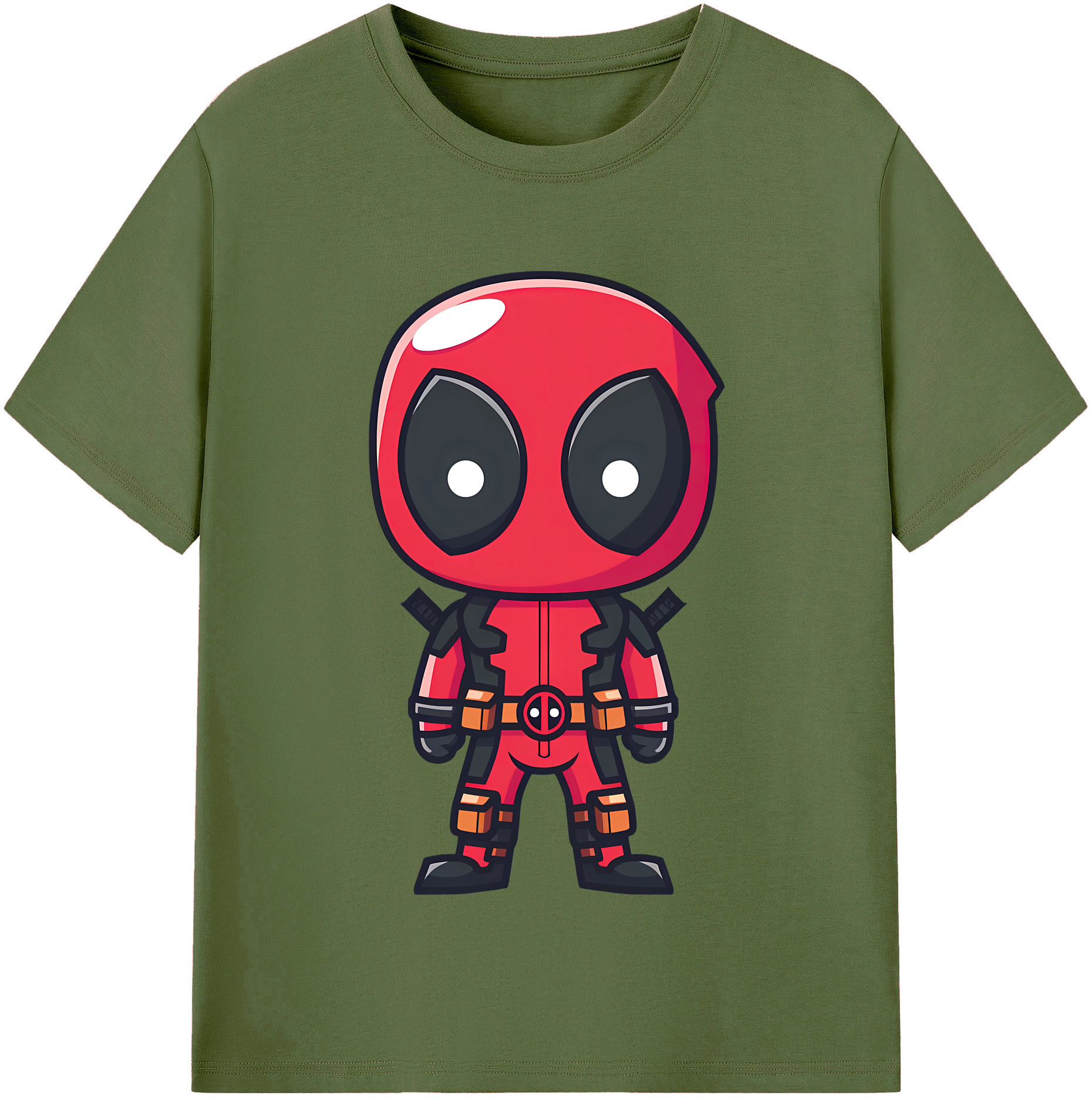 （画像用） Deadpool デッドプール 綿100％半袖Tシャツ（フロントプリント）